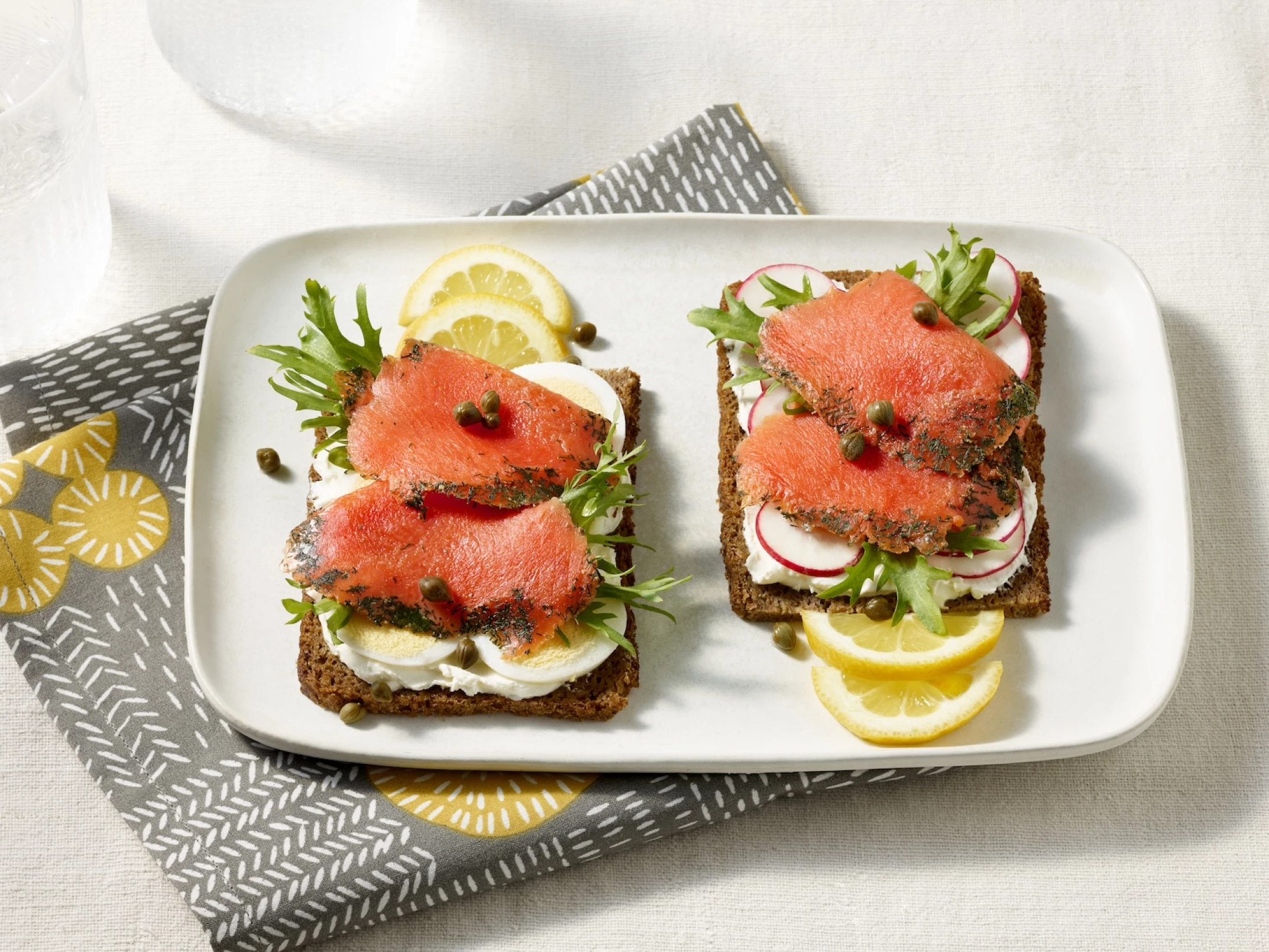 Smørrebrød - Scandinavian Open-Faced Sandwiches with Gravlax