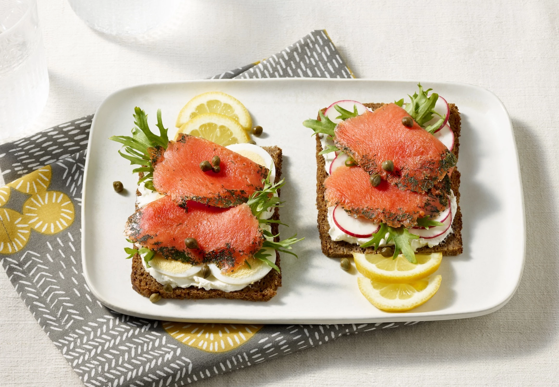 Smørrebrød - Scandinavian Open-Faced Sandwiches with Gravlax