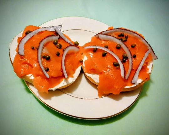 CS Sockeye and bagel - Ann Swanson