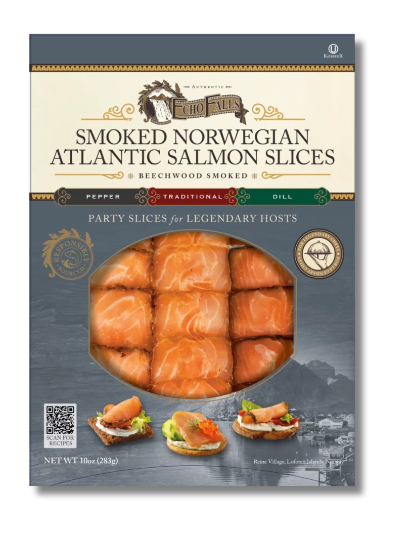 Smoked Atlantic Salmon Party Slices 10oz