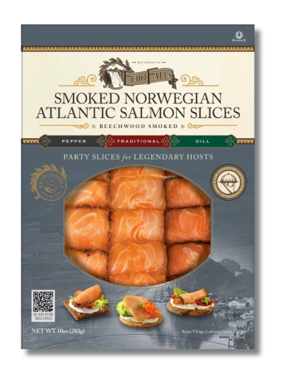 Smoked Atlantic Salmon Party Slices 10oz